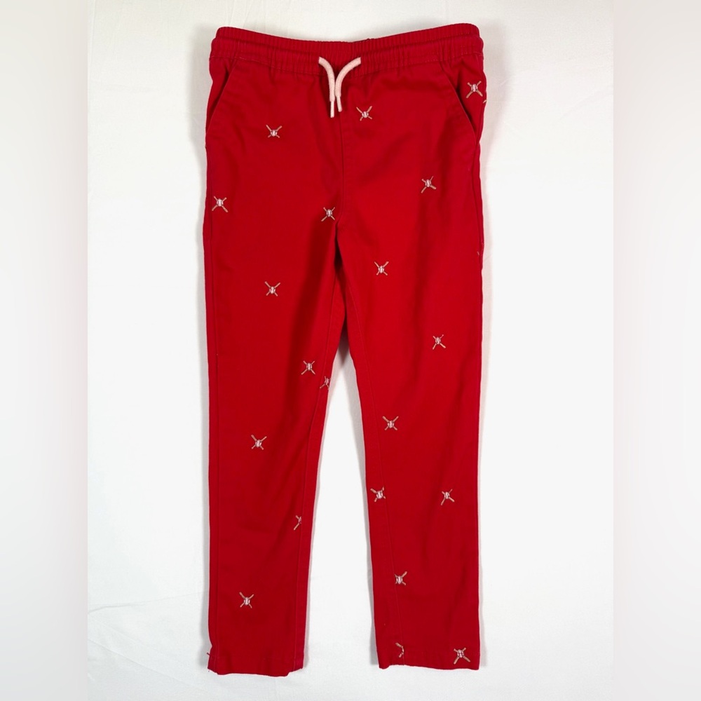 ADVENTUREWEAR 360‎ Boys’ Red Schifli Baseball Bat Drawstring Jogger Pants Size 5